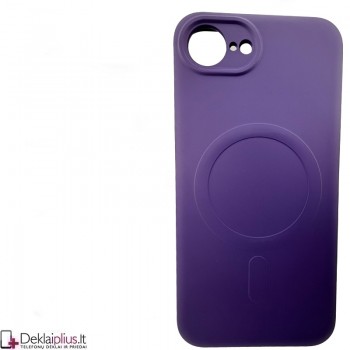 Švelnus guminis dėklas su magsafe - violetinis (Apple Iphone 16e/Iphone 17e) Švelnus guminis dėklas su magsafe - violetinis (Apple Iphone 16e/Iphone 17e)